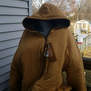 Five elements 5XL winter coat brown Reversible a!